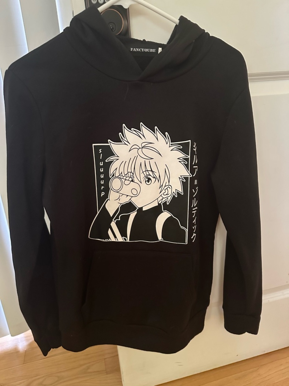 Black Anime Graphic Hoodie